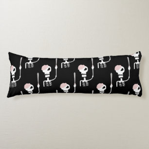 Halloween-skelet met zwaard lichaamskussen