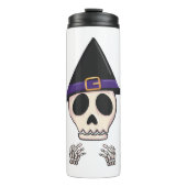 Halloween Skelet ontwerp, Spooky Halloween Thermosbeker (Voorkant)