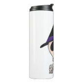 Halloween Skelet ontwerp, Spooky Halloween Thermosbeker (Gedraaid links)