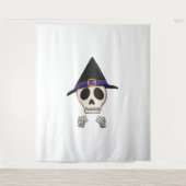 Halloween Skelet ontwerp, Spooky Halloween Wandkleed (Voorkant)