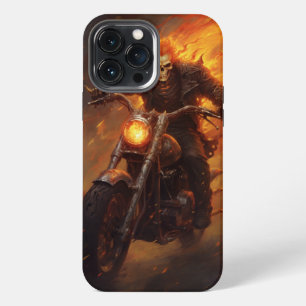 Halloween Skelet op Fiets Griezelen iPhone 13 Pro Max Hoesje