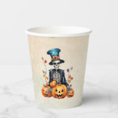 Halloween Skelet Paper cup Papieren Bekers (Voorkant)