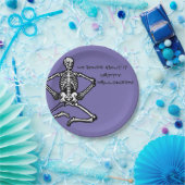 Halloween Skelet Papier Borden 7" Papieren Bordje (Feest)