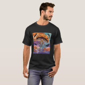Halloween Skelet Parachutespringen T-shirt (Voorkant volledig)