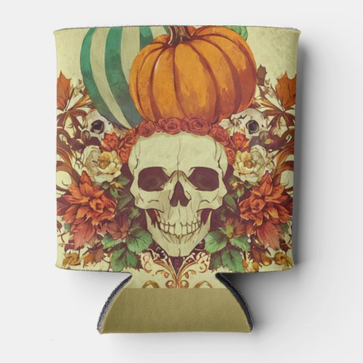 Halloween/skelet/pompoen/herfst Koeler (Voorkant)