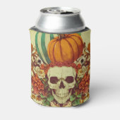 Halloween/skelet/pompoen/herfst Koeler (Blikje Achterkant)