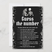 Halloween Skelet Raad het Aantal Bruidsfeest Spel Kaart (Voorkant)