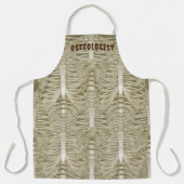 Halloween Skelet Rib Cage Patroon Osteoloog Schort (Voorkant)