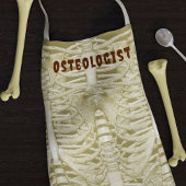 Halloween Skelet Rib Cage Patroon Osteoloog Schort