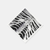 Halloween Skelet Rib Cage Spine-tintelend Zwart Servetten (Hoek)