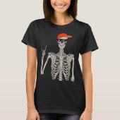 Halloween Skelet Rock On Hand Skelet M T-shirt (Voorkant)