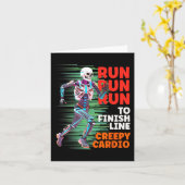 Halloween Skelet Runner Creepy Cardio Jogger Spo Kaart (Gele Bloem)