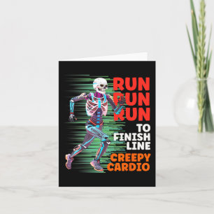 Halloween Skelet Runner Creepy Cardio Jogger Spo Kaart
