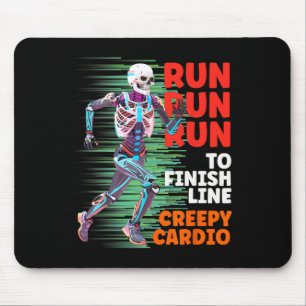 Halloween Skelet Runner Creepy Cardio Jogger Spo Muismat