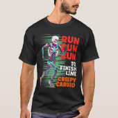 Halloween Skelet Runner Creepy Cardio Jogger Spo T-shirt (Voorkant)