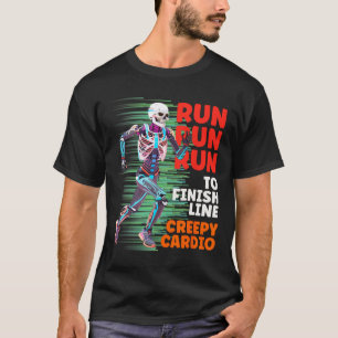 Halloween Skelet Runner Creepy Cardio Jogger Spo T-shirt