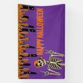 Halloween skelet spandoek (Verticaal)