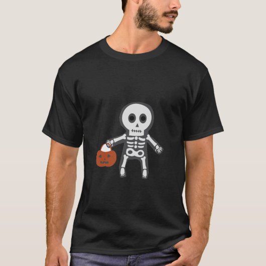 Halloween Skelet T-Shirt (Voorkant)
