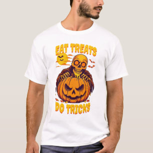 Halloween Skelet T-Shirt Eet Snoepjes Doe Streken
