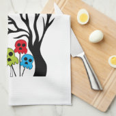 halloween skelet theedoek (Quarter Fold)