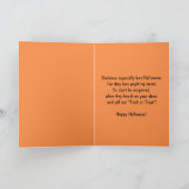 Halloween Skelet Treats Kaart (Binnen)