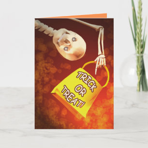 Halloween Skelet Treats Kaart