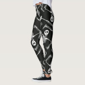 Halloween skelet Vakantiepatroon leggings (Links)
