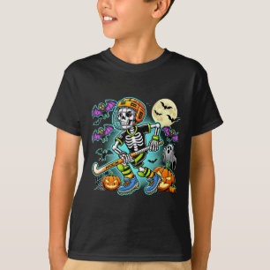 Halloween Skelet Veldhockey T-shirt