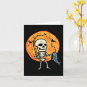 Halloween Skelet Vist Kostuum Visser Mannen B Kaart (Gele Bloem)