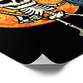 Halloween Skelet Vist Kostuum Visser Mannen B Poster (Hoek)