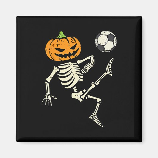 Halloween Skelet Voetbal Football Kostuum Jongen K Magneet (Voorkant)