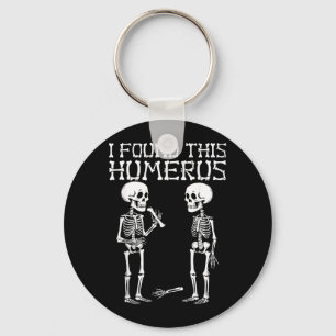 Halloween Skelet Vond Humerus Grappige Kostuum Man Sleutelhanger