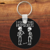 Halloween Skelet Vond Humerus Grappige Kostuum Man Sleutelhanger (Voorkant)