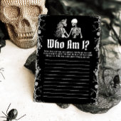 Halloween Skelet Wie Ben Ik Bruiloft Borrel Spel Kaart