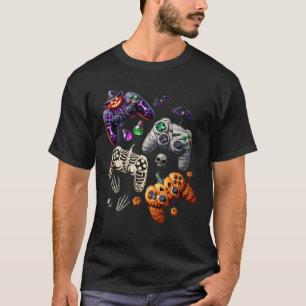 Halloween Skelet Zombie Gaming Controllers Mumie T-shirt