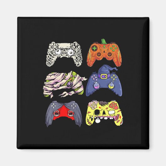 Halloween Skelet Zombie Heks Controller Mummy B Magneet (Voorkant)