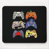 Halloween Skelet Zombie Heks Controller Mummy B Muismat (Voorkant)