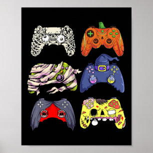 Halloween Skelet Zombie Heks Controller Mummy B Poster