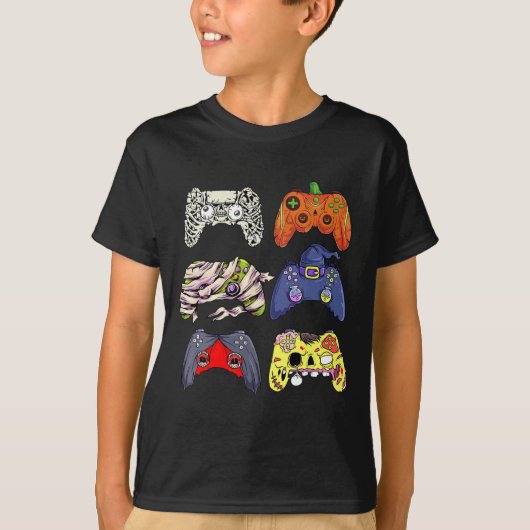 Halloween Skelet Zombie Heks Controller Mummy B T-shirt (Voorkant)