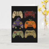 Halloween Skelet Zombie Mumie Gaming Controllers Kaart (Gele Bloem)
