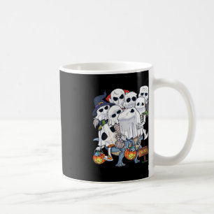 Halloween Skelet Zombie Riding T Rex Grappige Pomp Koffiemok