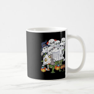 Halloween Skelet Zombie Riding T Rex Grappige Pomp Koffiemok