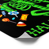 Halloween Skelet Zouten Snoep Fun 1 Poster (Hoek)