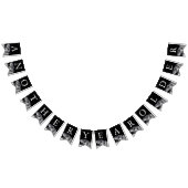 Halloween Skelet Zwart-wit Verjaardag Vlaggetjes (Alle)