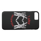 Halloween Skeletale Handen Hart Grappig Gezegde Case-Mate iPhone Case (Achterkant (Horizontaal))