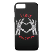 Halloween Skeletale Handen Hart Grappig Gezegde Case-Mate iPhone Case (Achterkant)