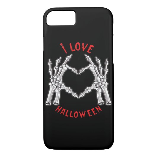 Halloween Skeletale Handen Hart Grappig Gezegde Case-Mate iPhone Case (Achterkant)