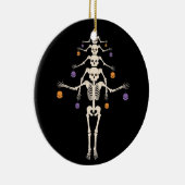 Halloween skeletboom keramisch ornament (Rechts)
