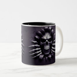 Halloween Skeleton 3D Mug Tweekleurige Koffiemok