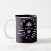 Halloween Skeleton 3D Mug Tweekleurige Koffiemok (Links)